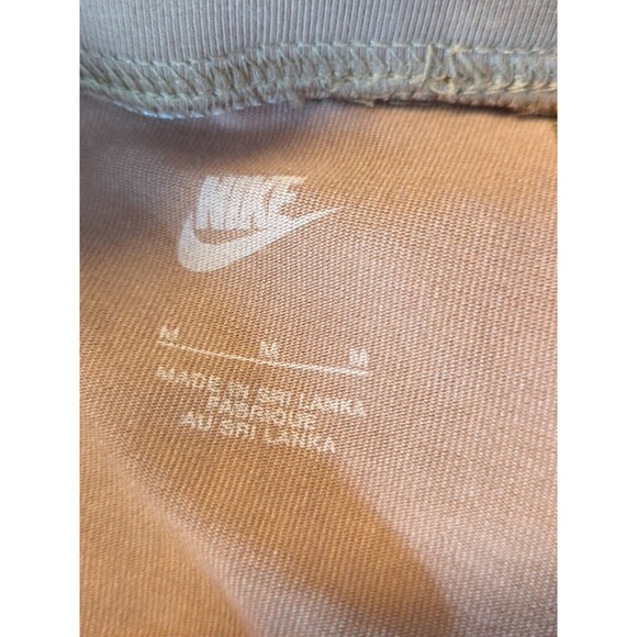 Nike Sportswear Leggings Womens Medium Tan Brown Logo Print Camo Full Length - Picture 7 of 9